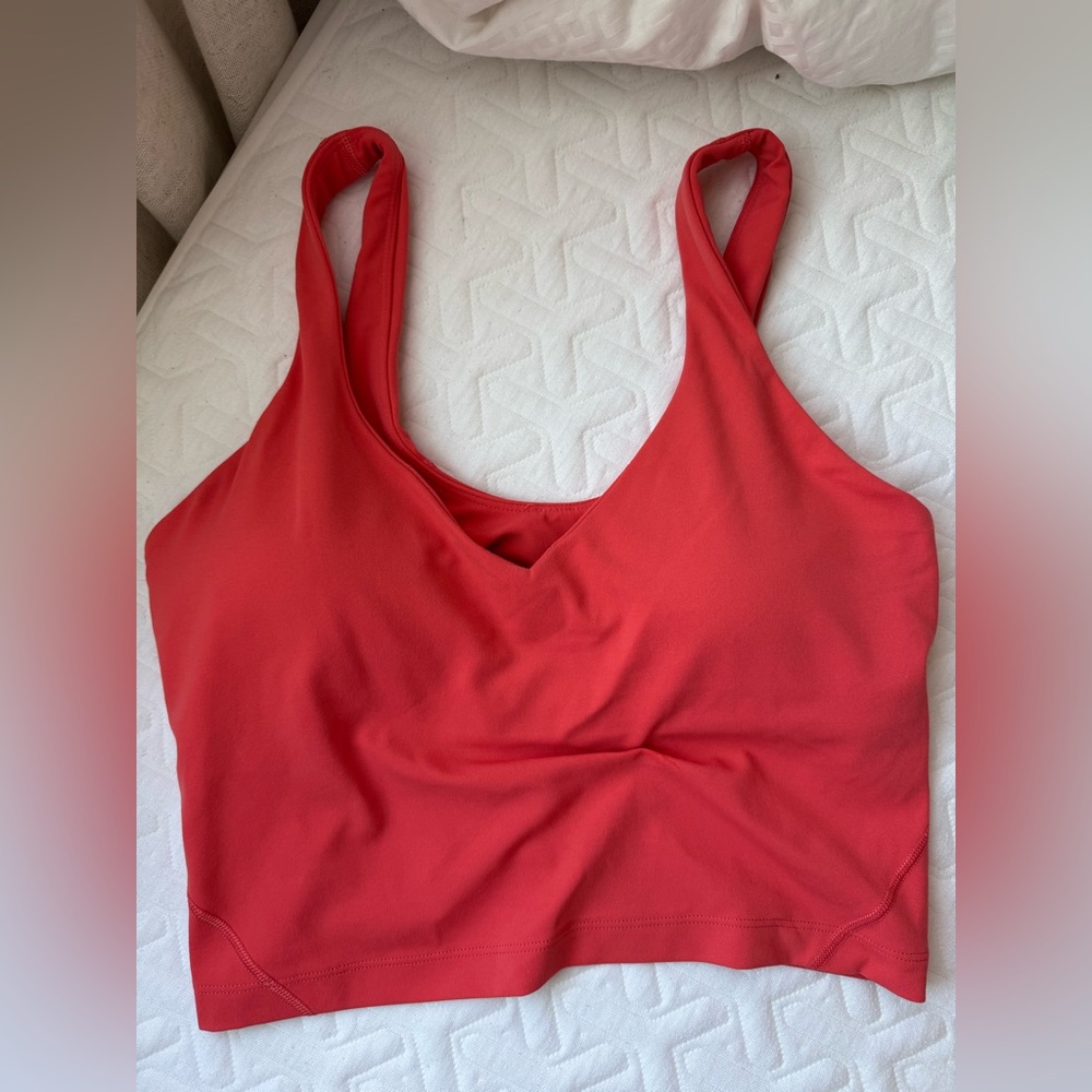 Lululemon align tank in coral sz 8